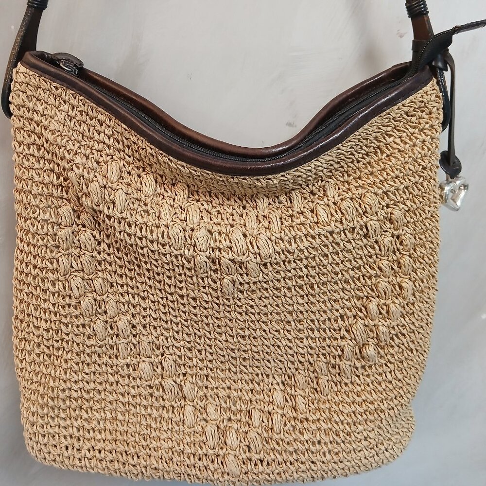 Brighton Tan Woven Shoulder Bag